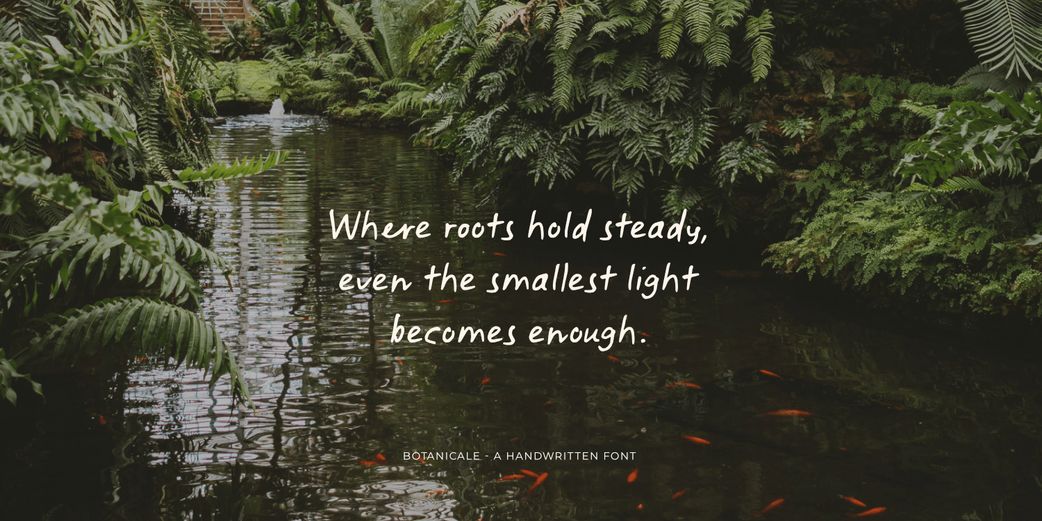 Botanicale Font Poster #9