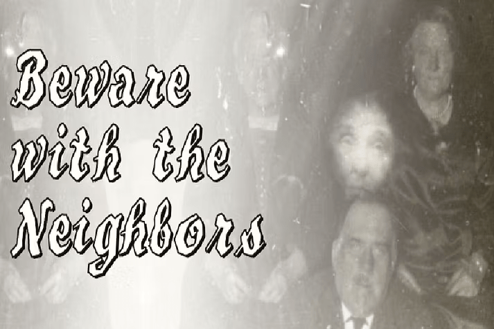 Beware The Neighboors Font Family Poster