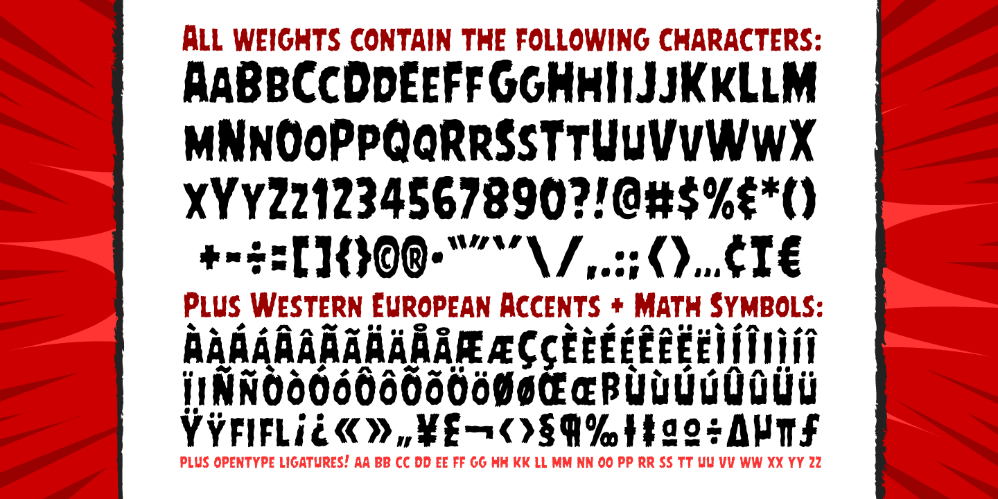 Rugged Rock Font Poster #1