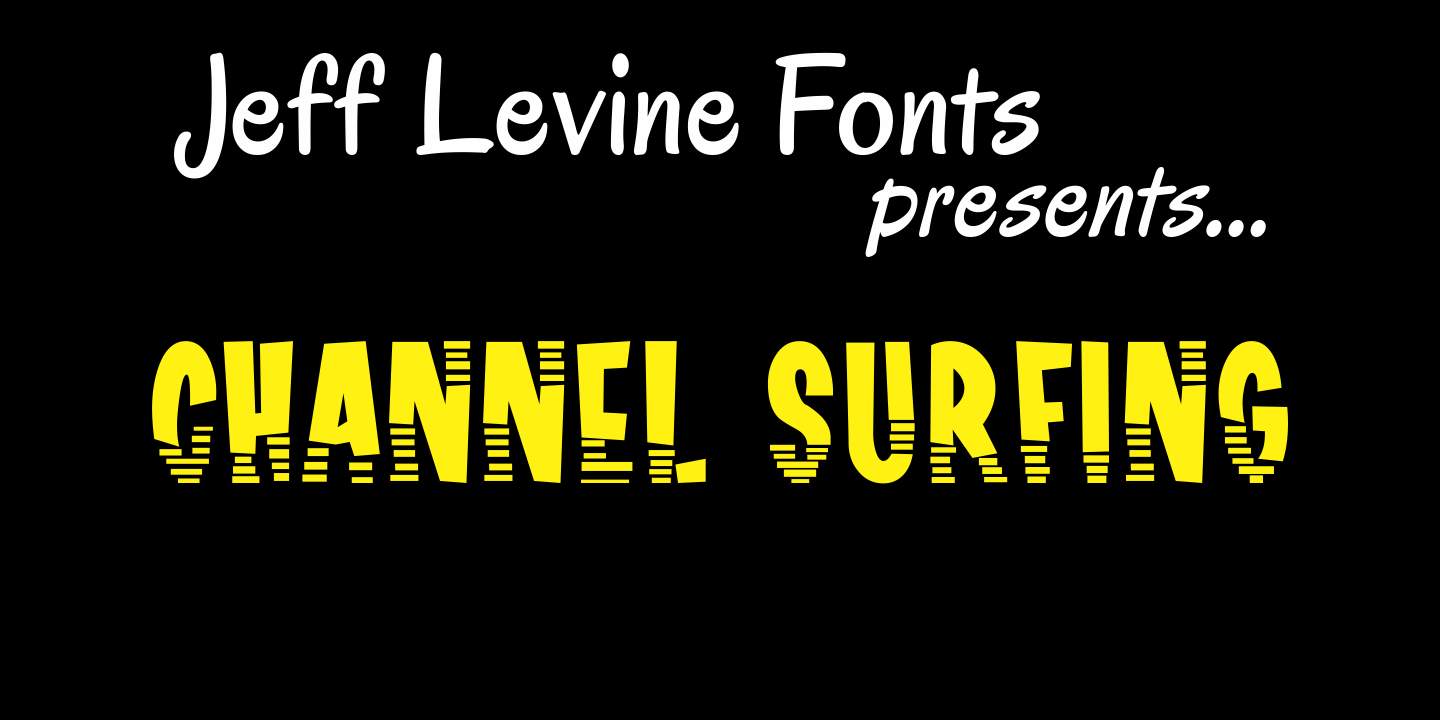 Channel Surfing Font Poster