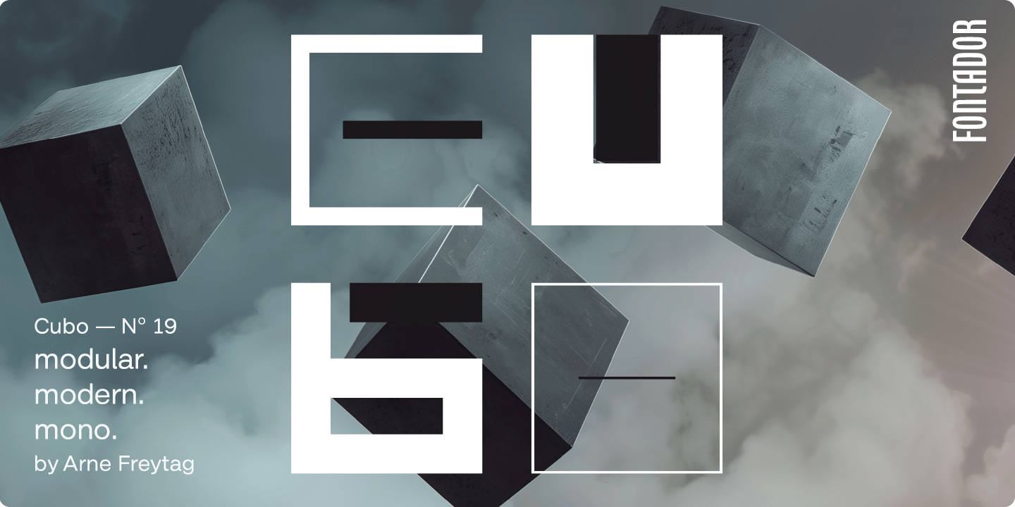 Cubo Font Poster