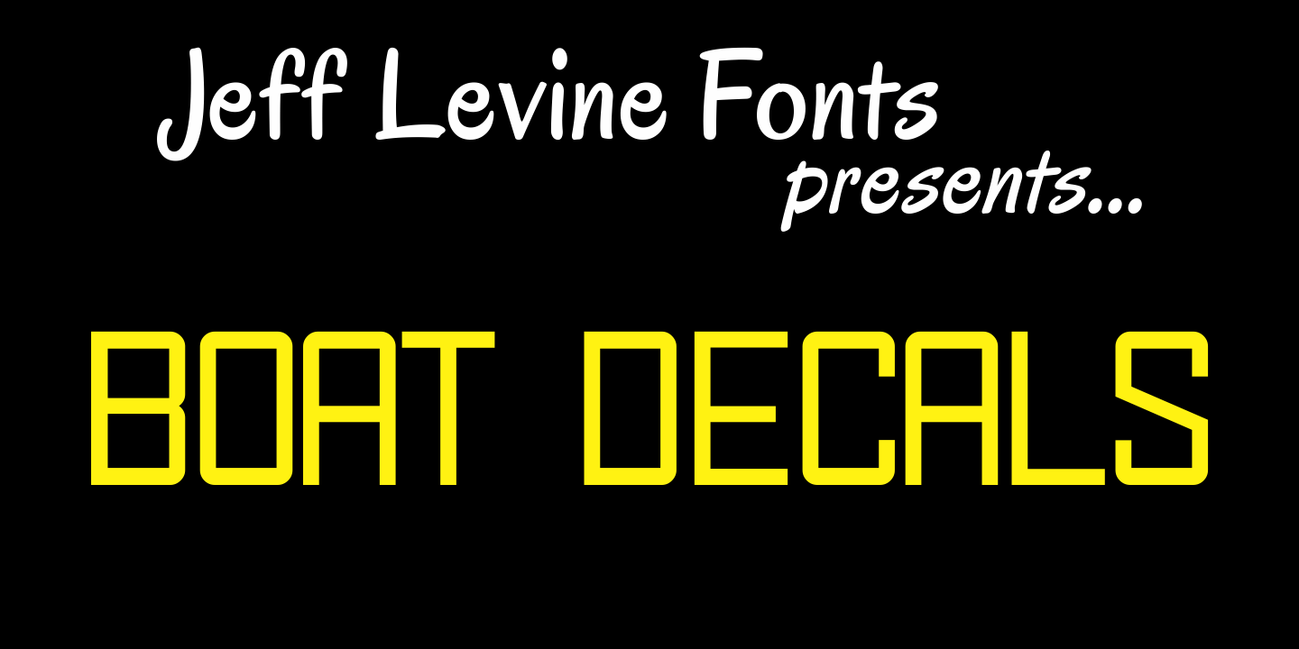 Boat Decals Font Family Poster