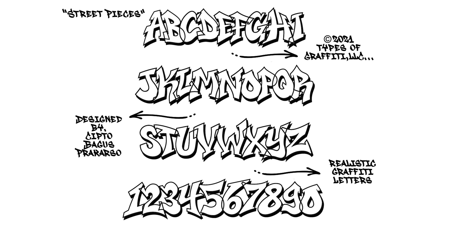 Street Pieces® Font Family