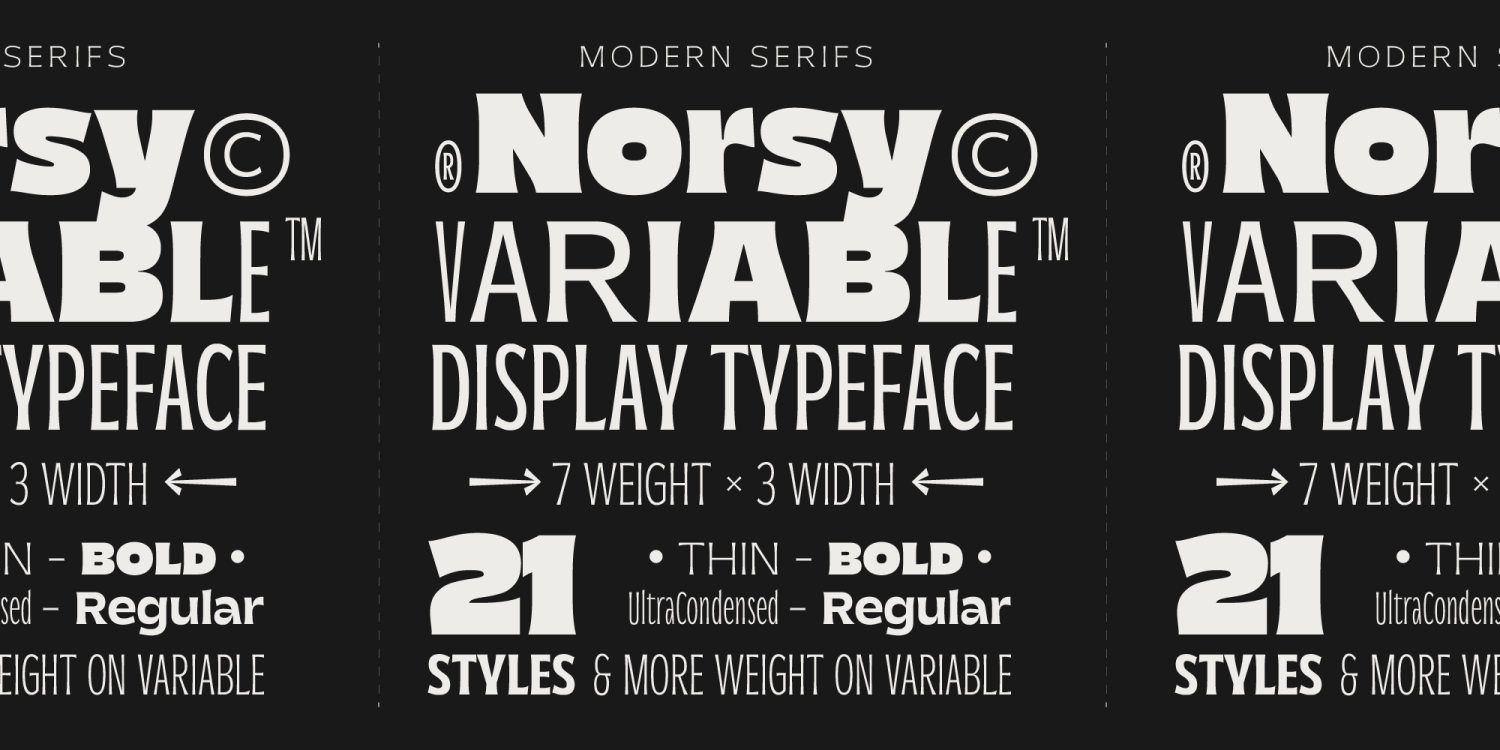 Norsy Font Poster #1