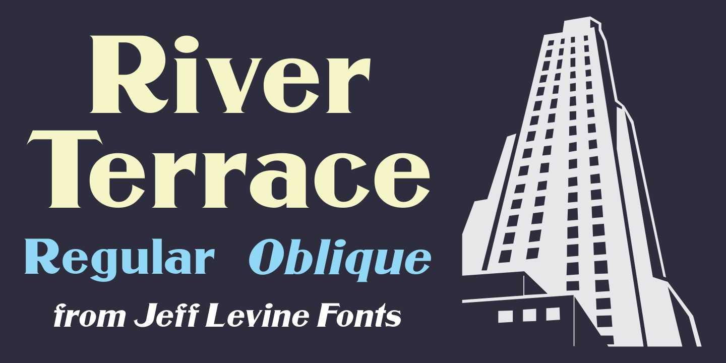 River Terrace Font Poster #1