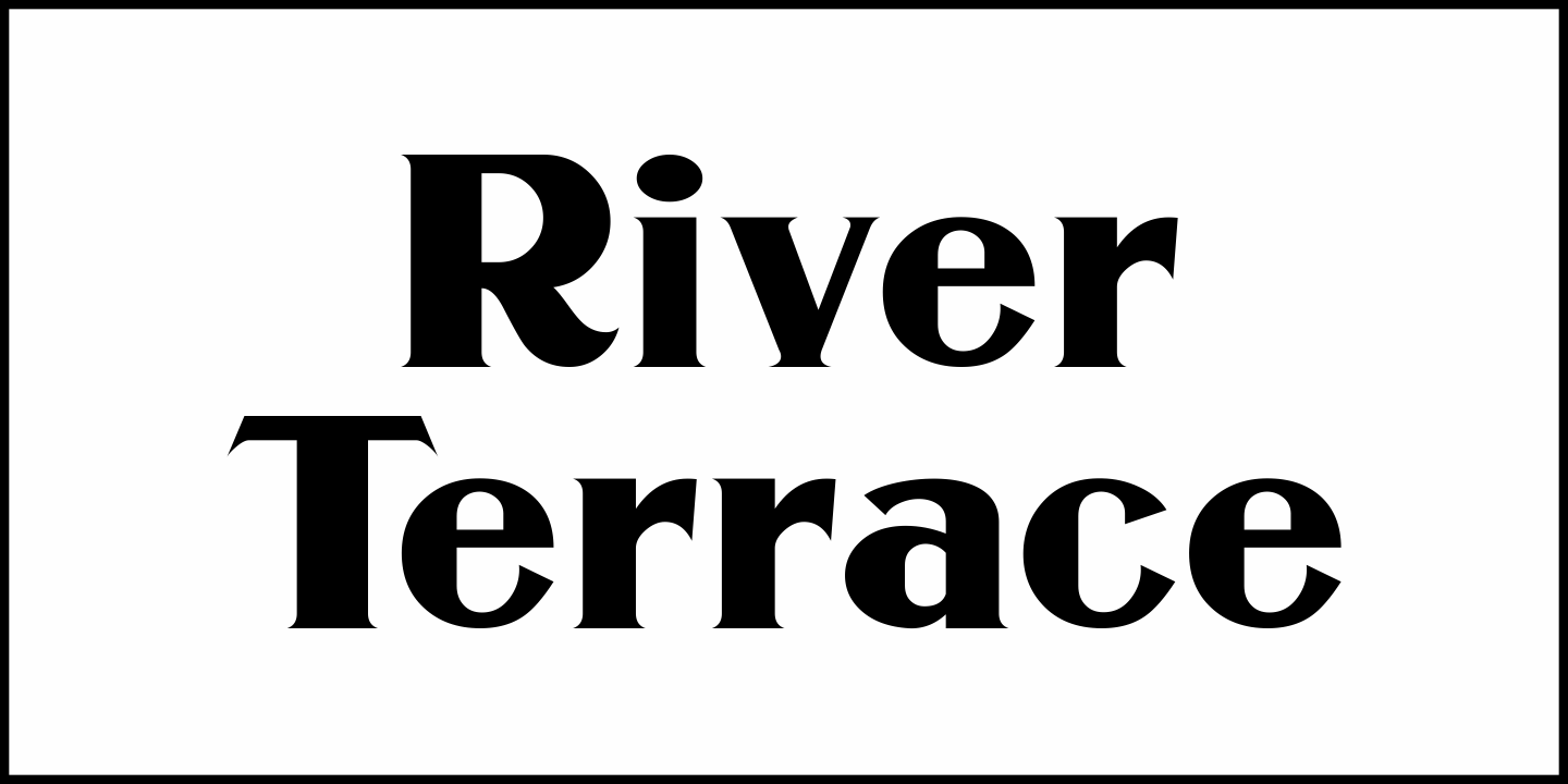 River Terrace Font Poster #1