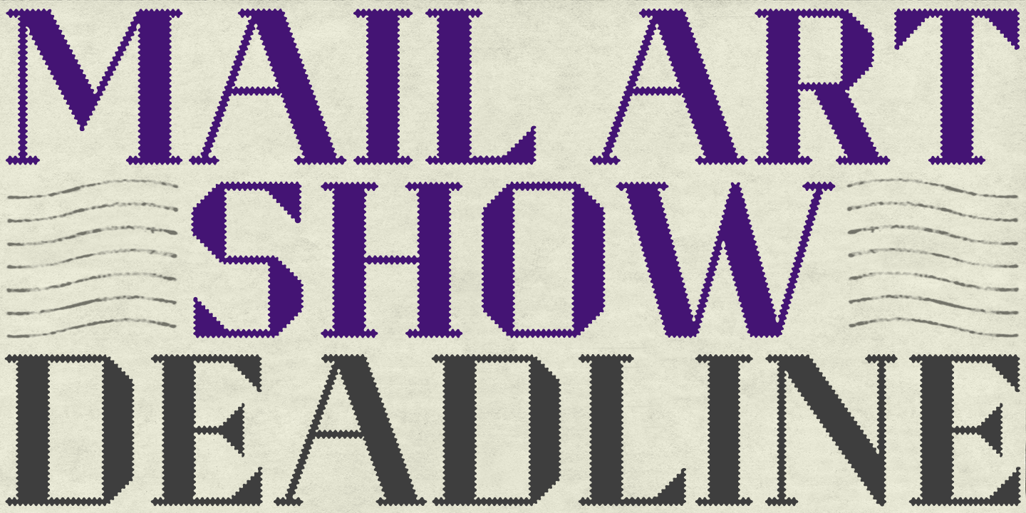 Perforator Font Poster #1