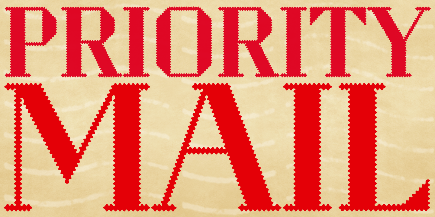 Perforator Font Poster #1