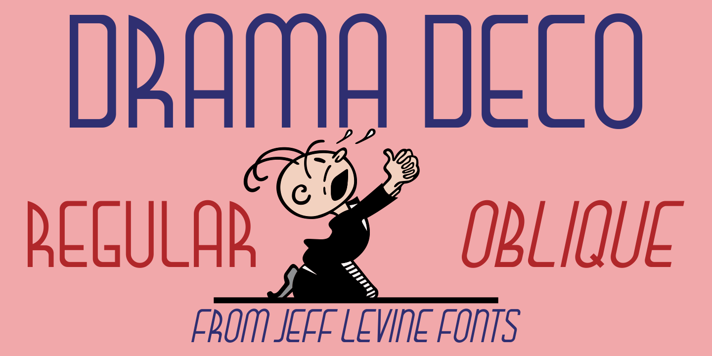 Drama Deco Font Family Poster