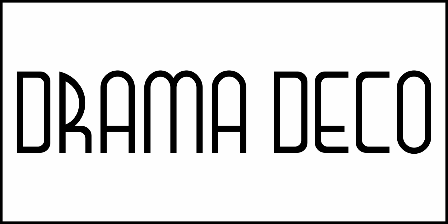 Drama Deco Font Poster #2