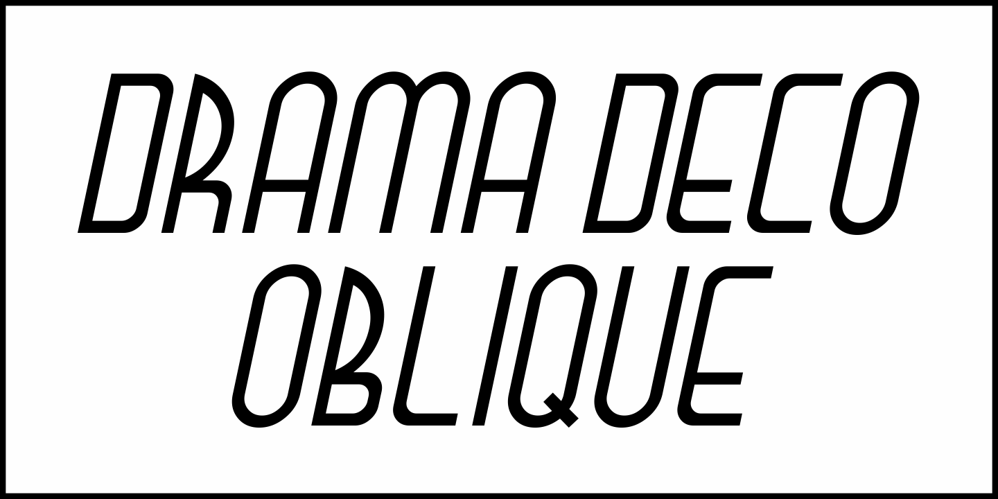 Drama Deco Font Poster #4