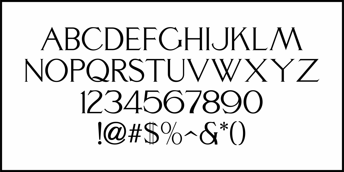 Nouveau Heading Font Poster #3