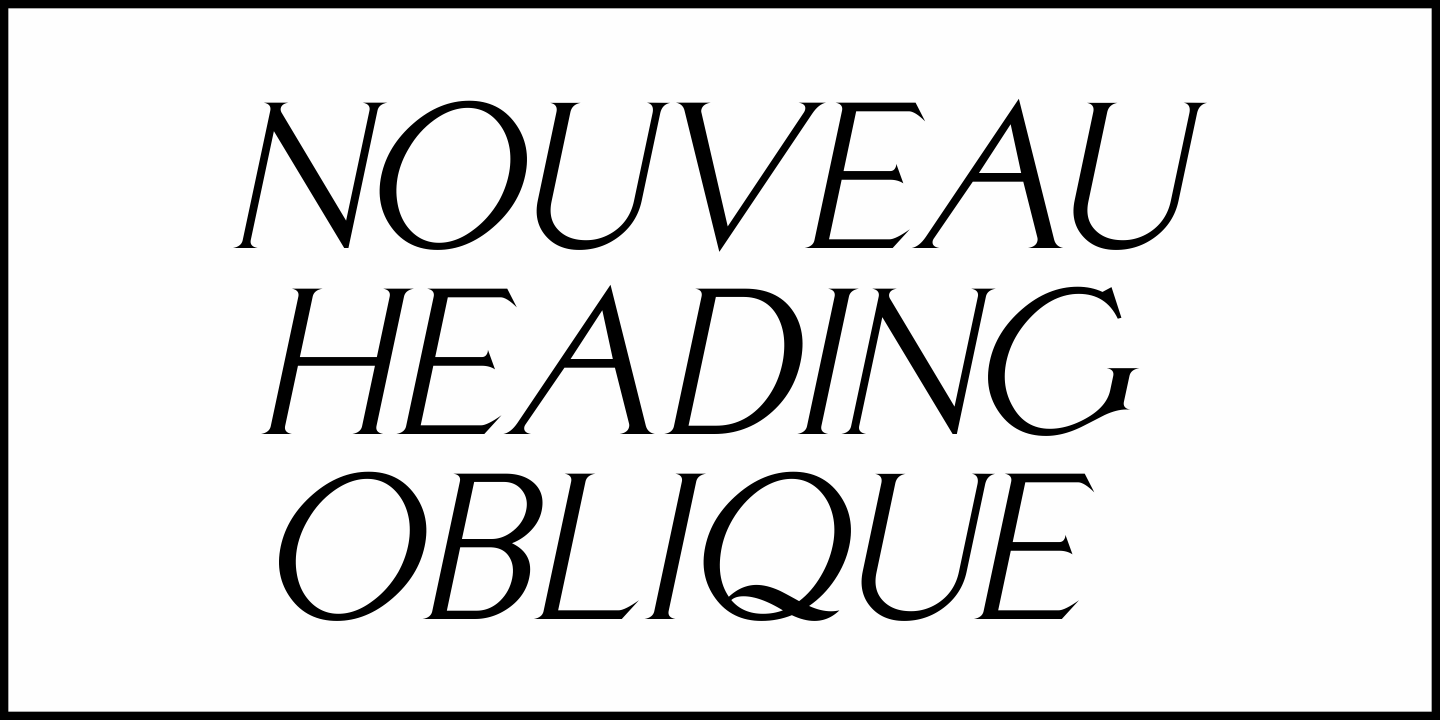 Nouveau Heading Font Poster #4