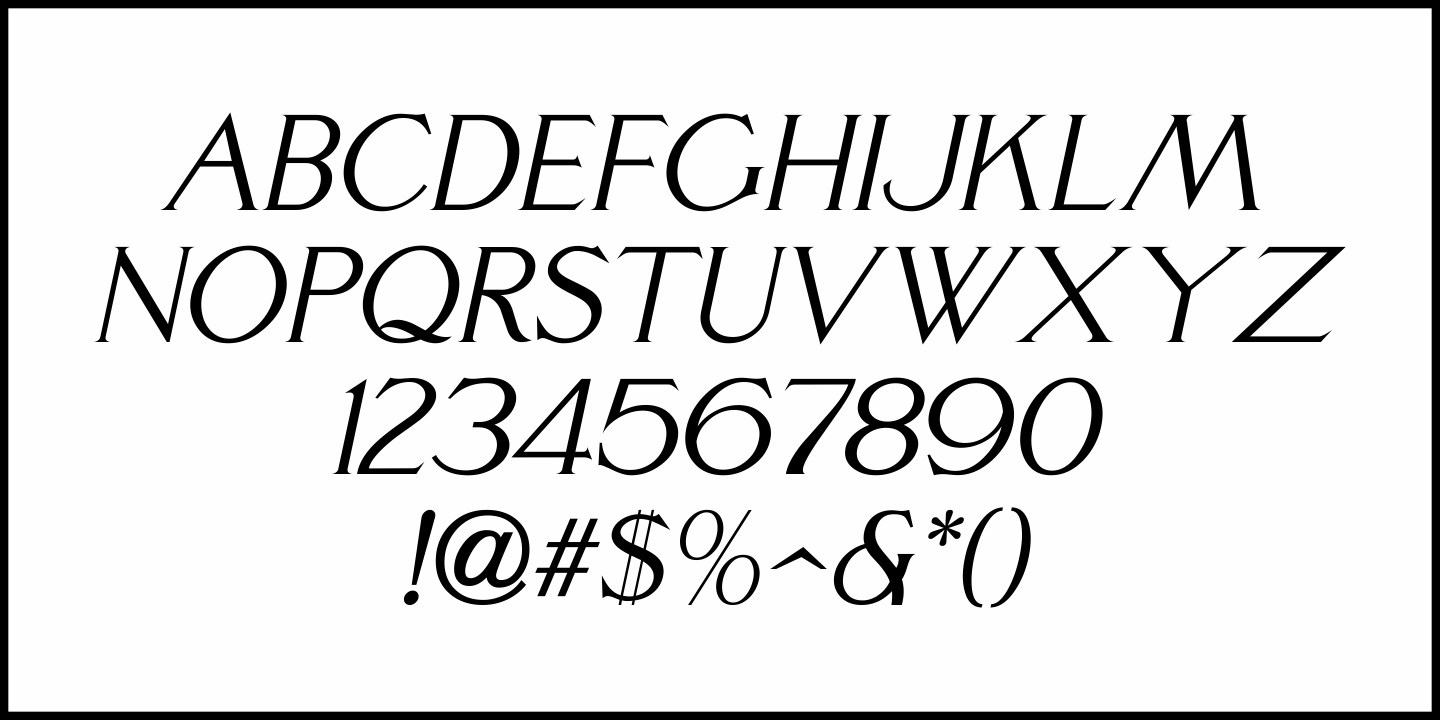 Nouveau Heading Font Poster #5
