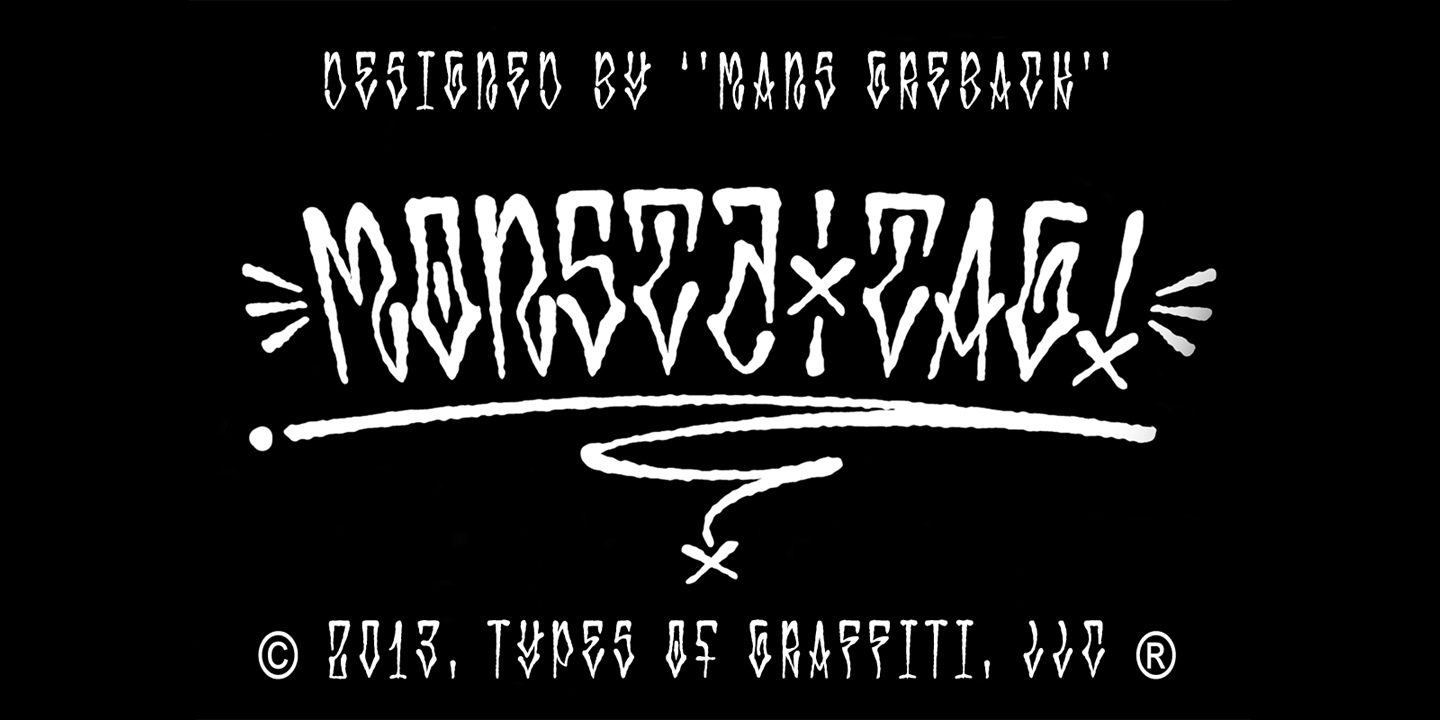 Monsta Tag® Font Family - Poster #2