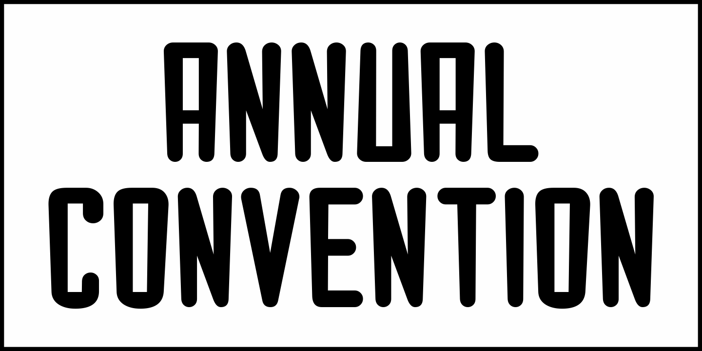 Annual Convention Font Poster #2