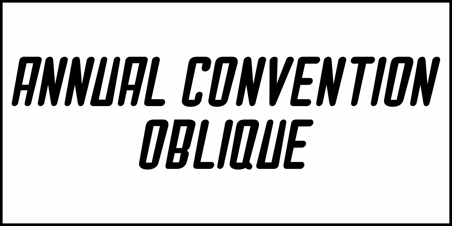 Annual Convention Font Poster #4