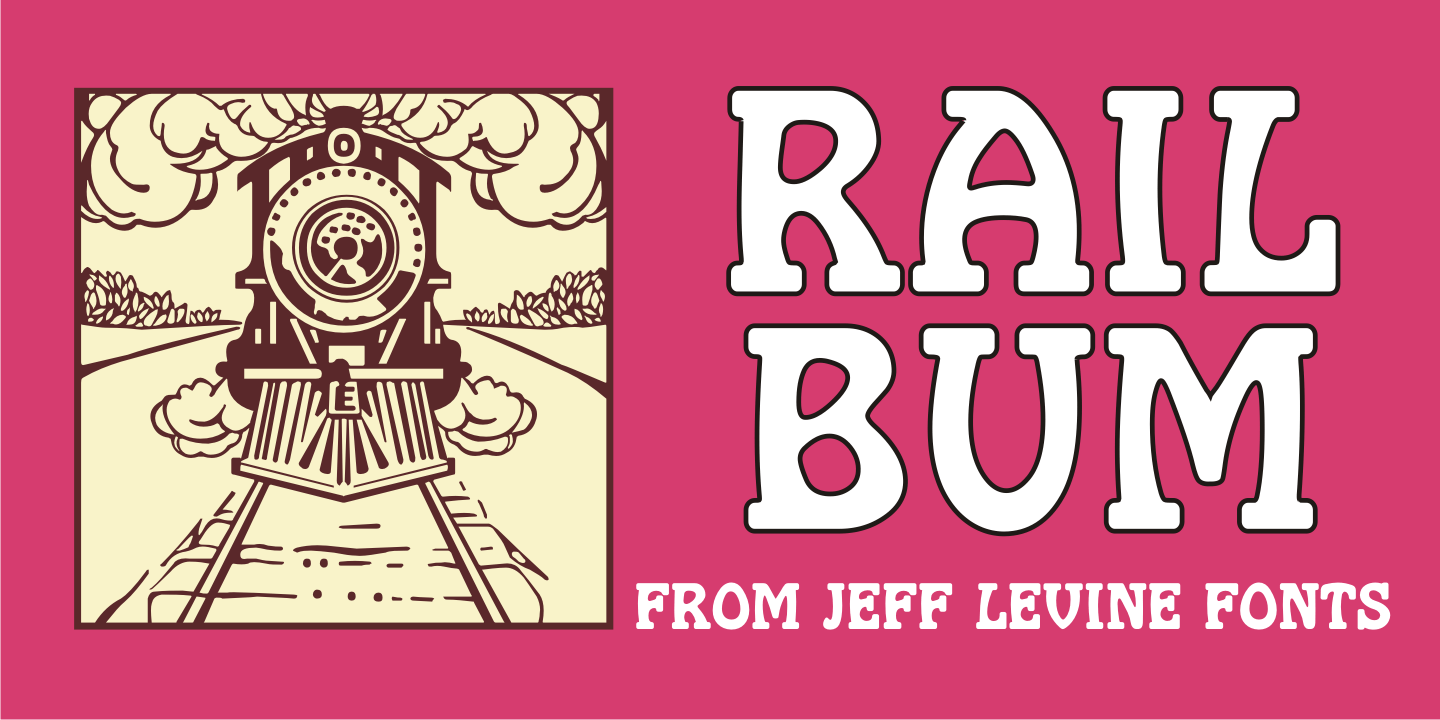 Rail Bum Font Poster #1