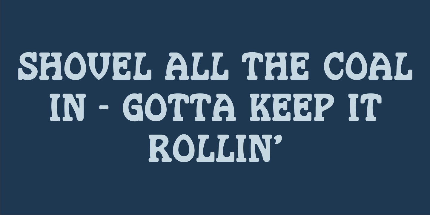 Rail Bum Font Poster #3