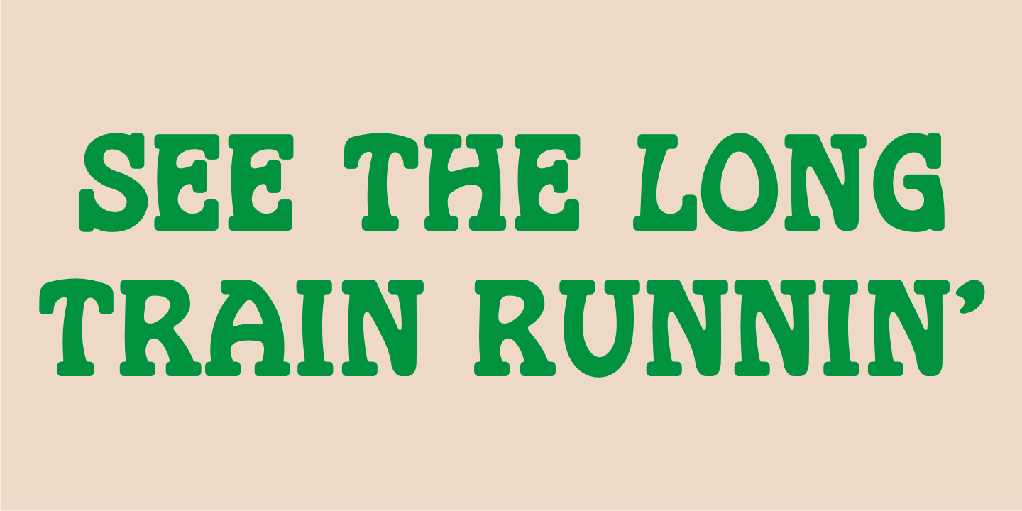 Rail Bum Font Poster #4