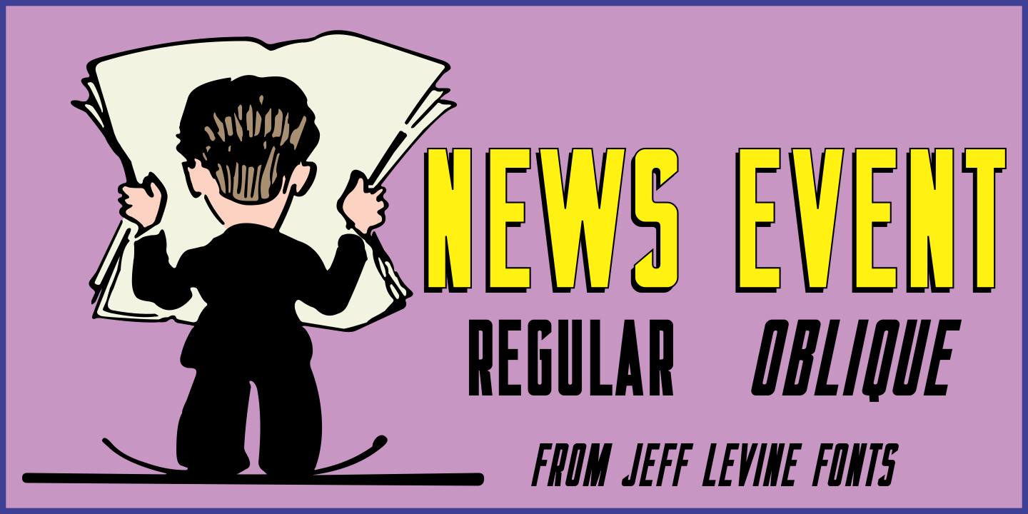 News Event Font Poster #1