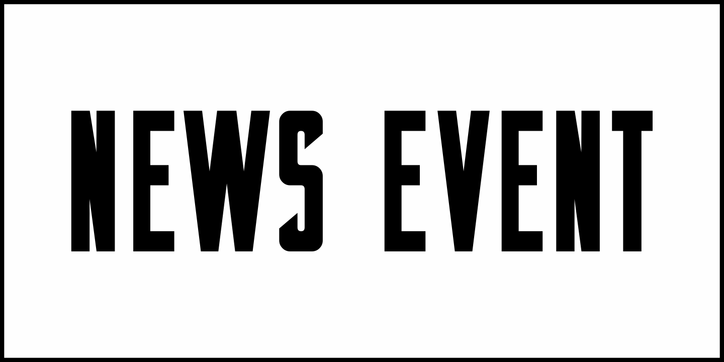 News Event Font Poster #2