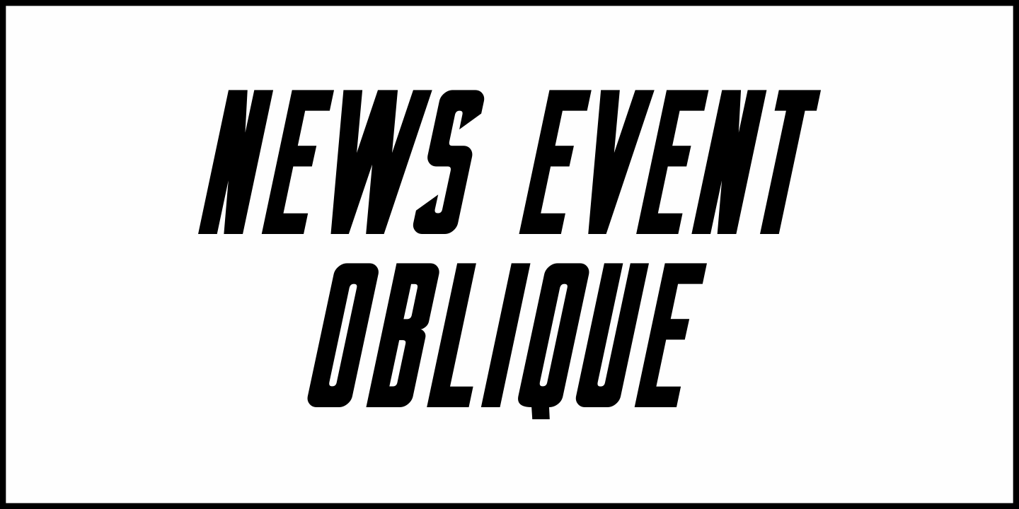 News Event Font Poster #4