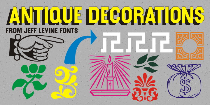 Antique Decorations Font Poster #1