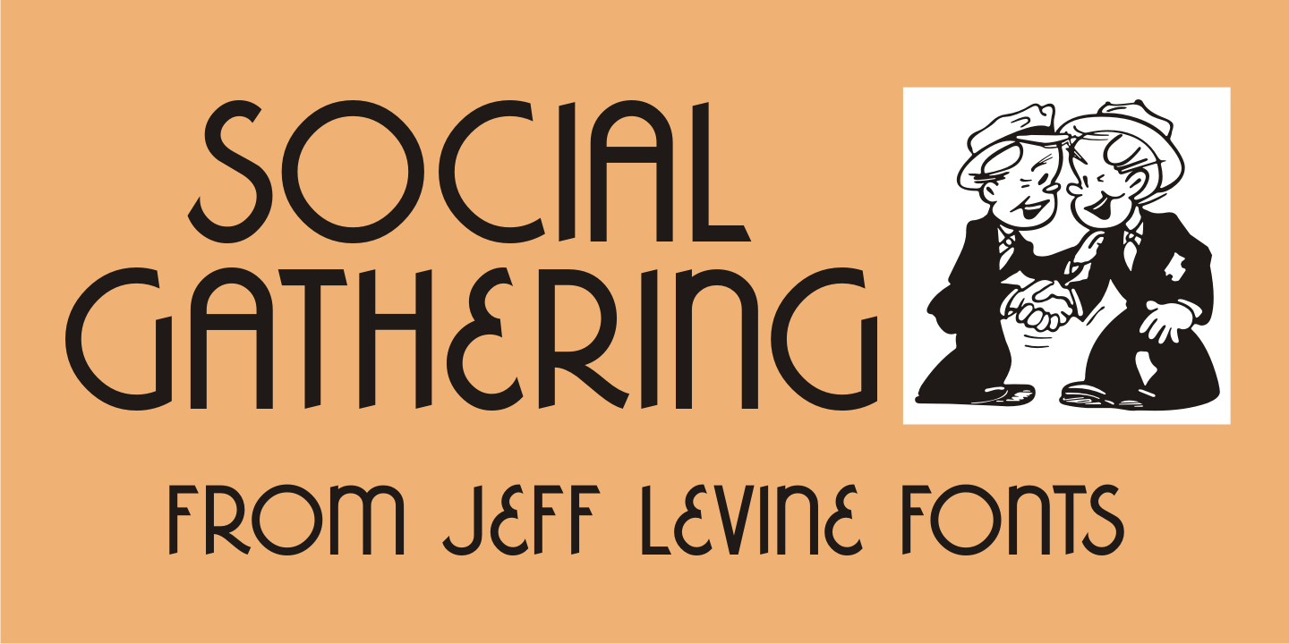 Social Gathering Font Family Poster