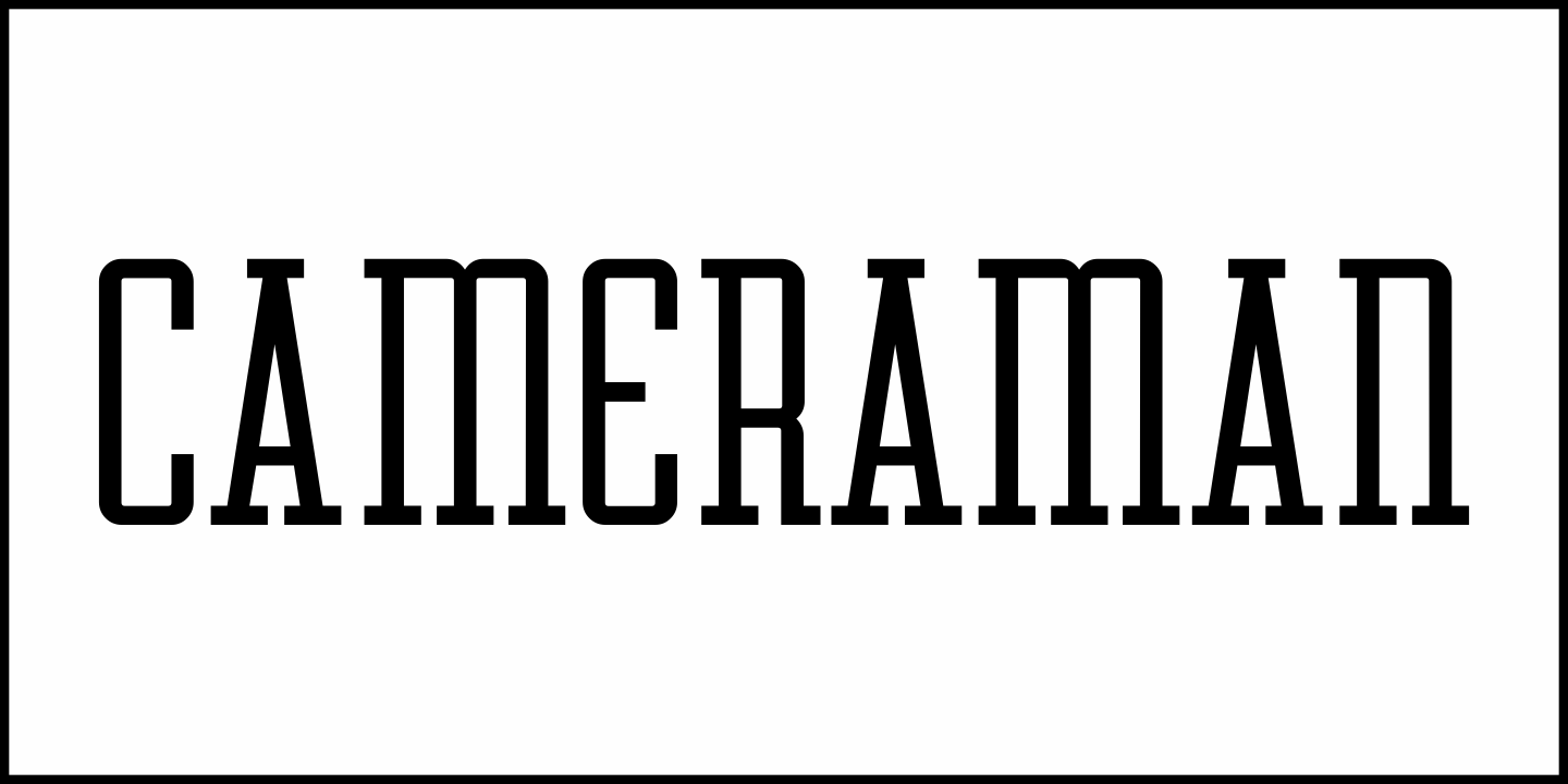 Cameraman Font Poster #1