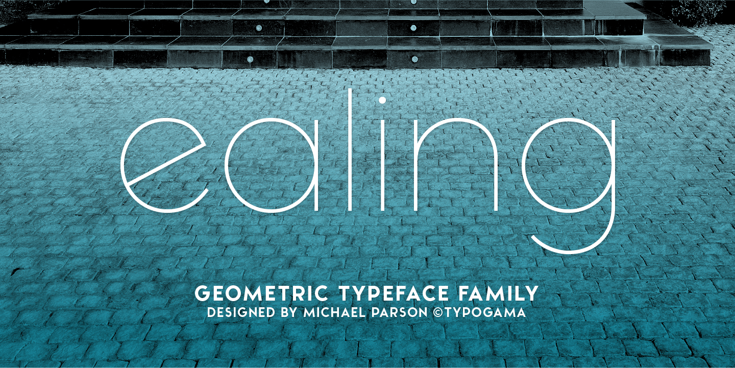 Ealing Font Poster