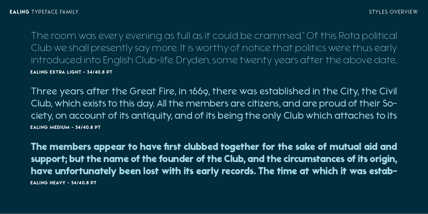 Ealing Font Poster #10