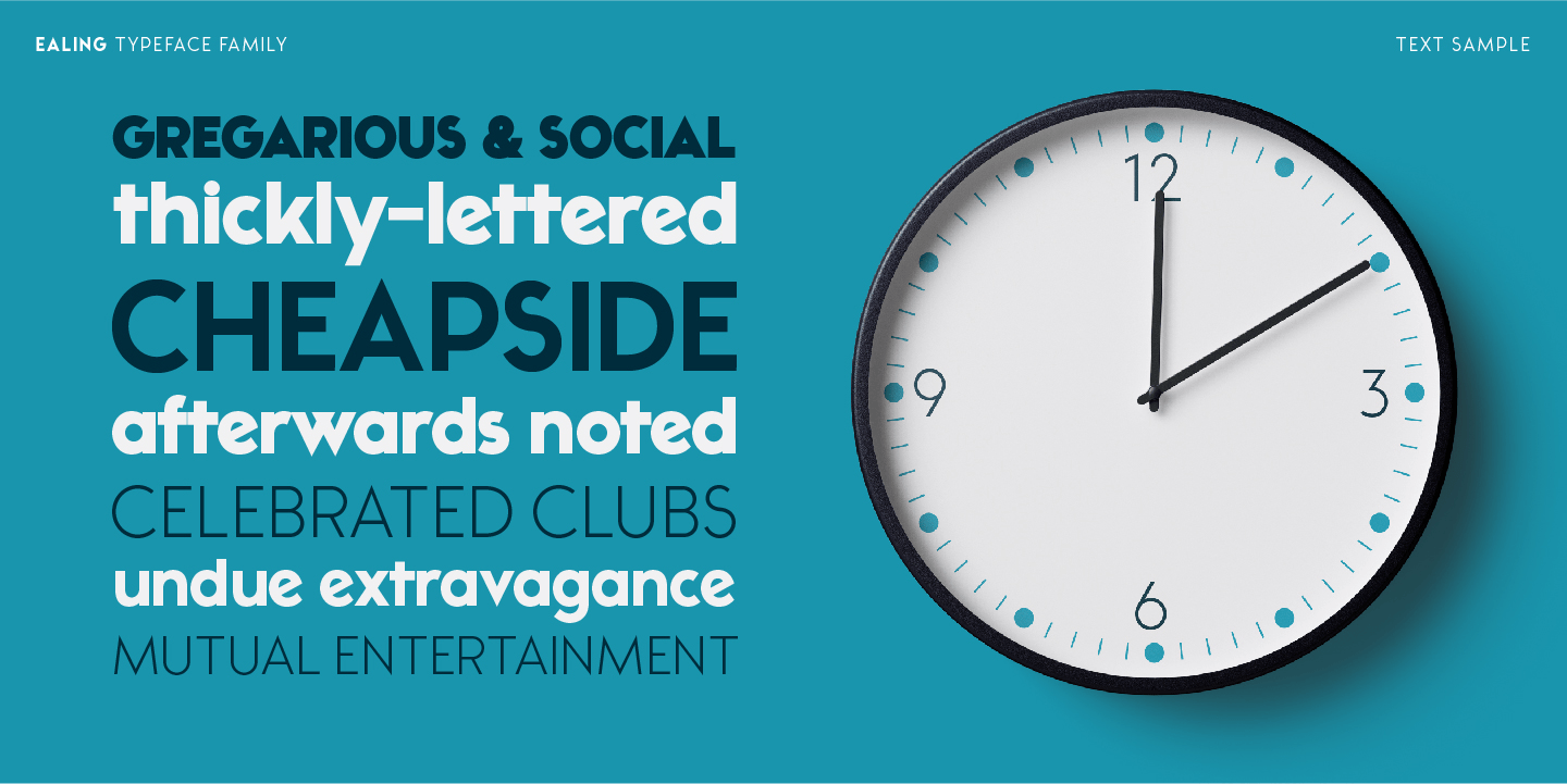 Ealing Font Poster #12