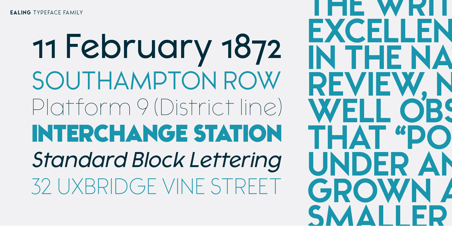 Ealing Font Poster #14