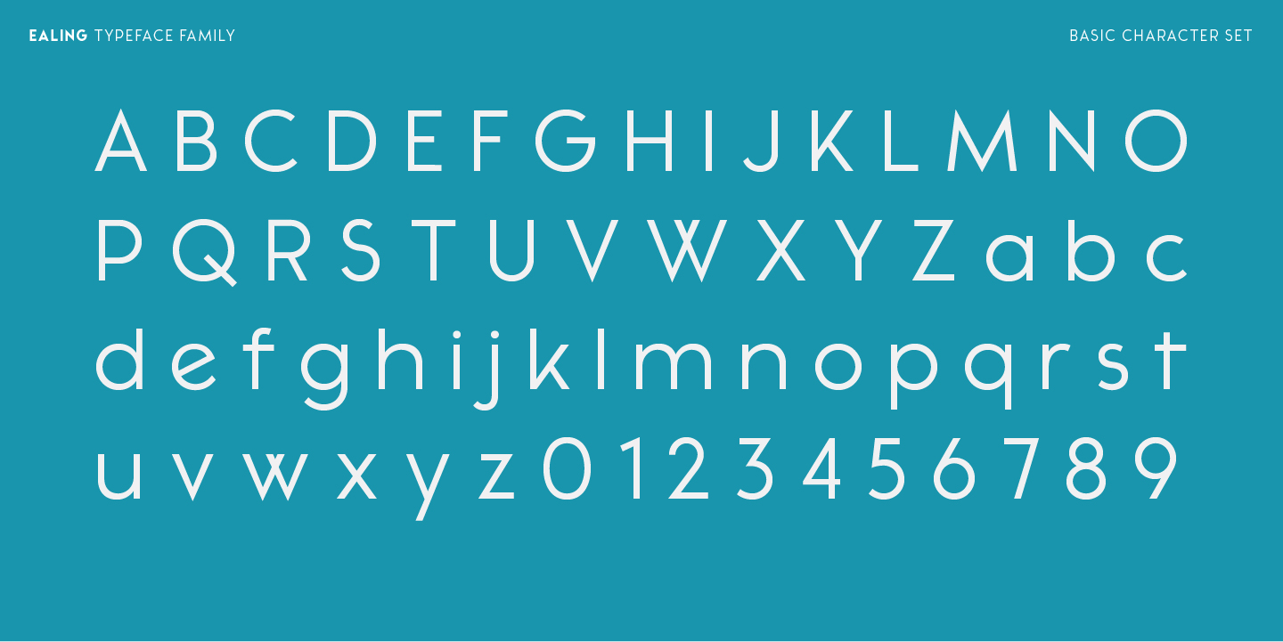 Ealing Font Poster #5