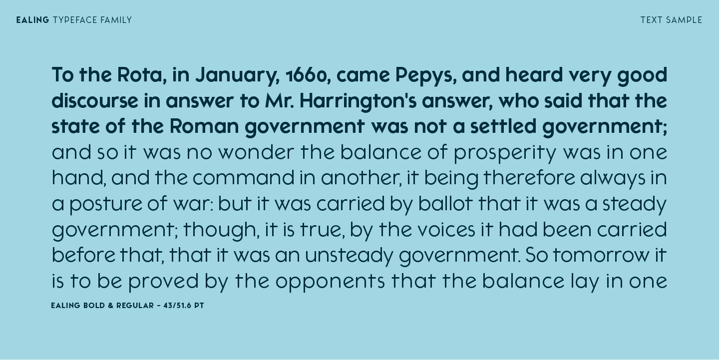 Ealing Font Poster #6