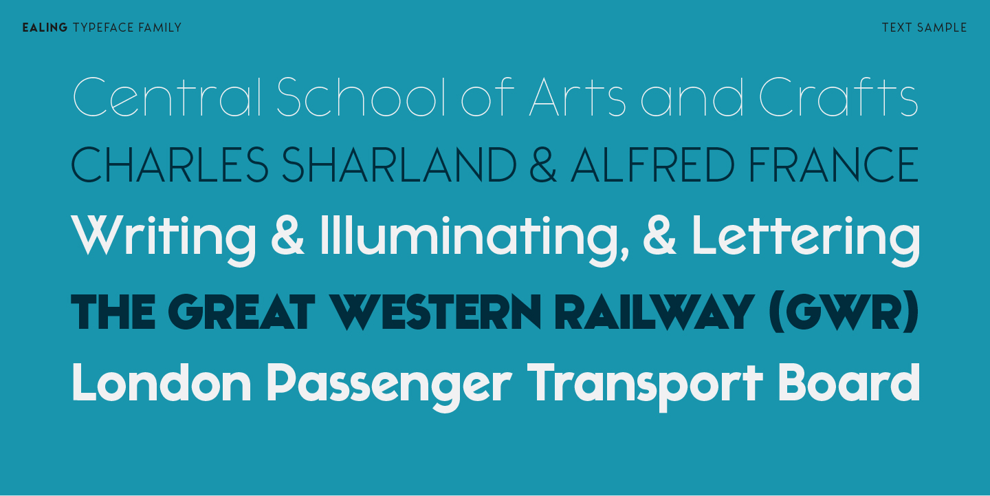 Ealing Font Poster #9