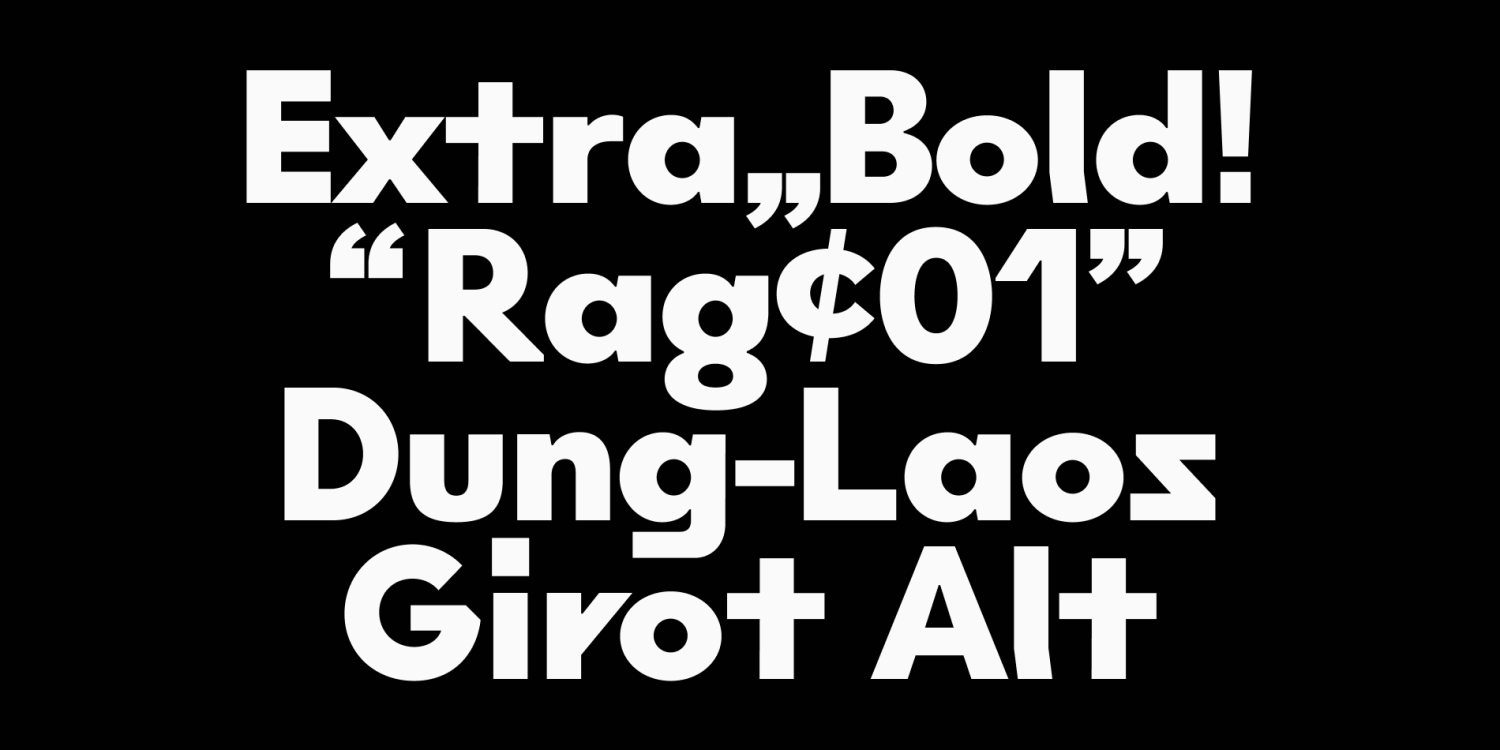 Girot Font Poster #1