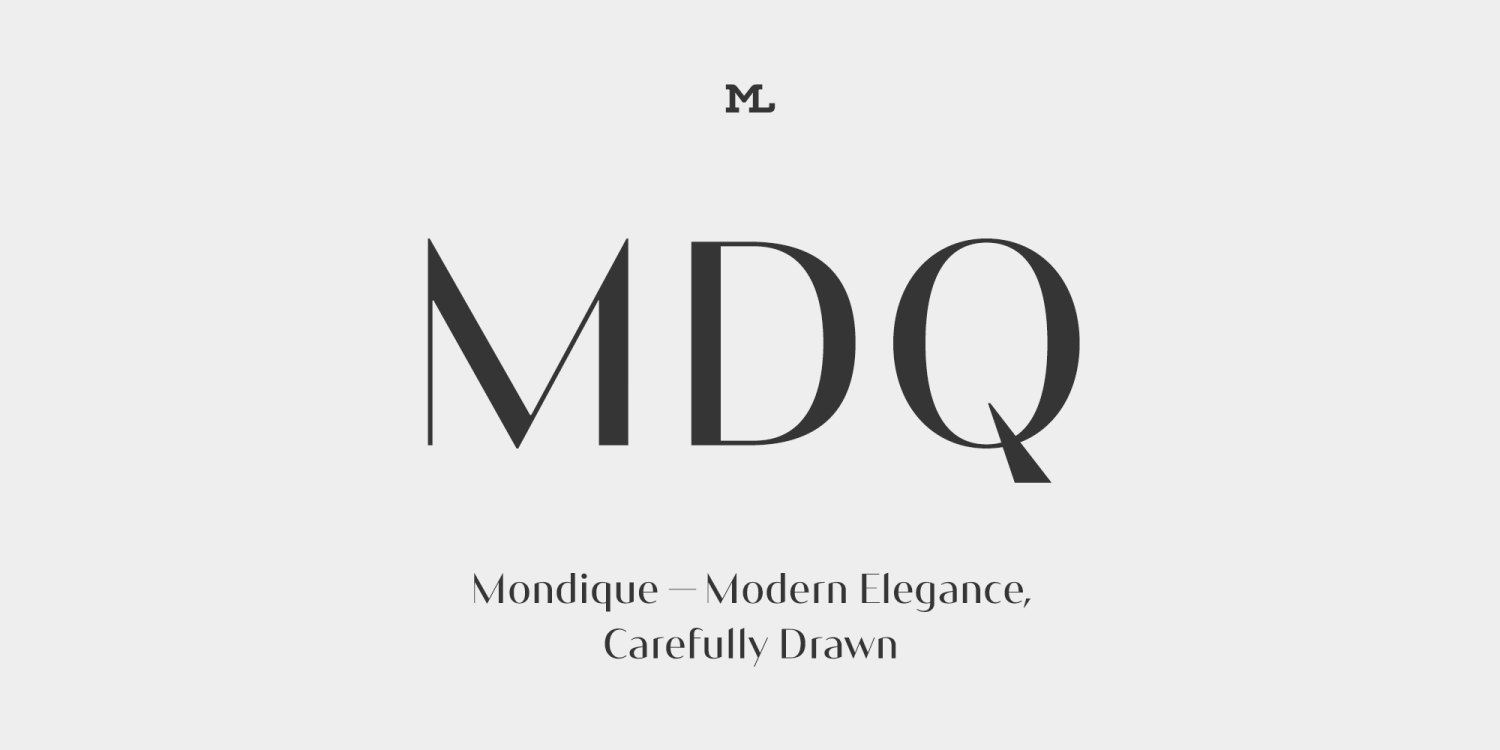 Mondique Font Poster