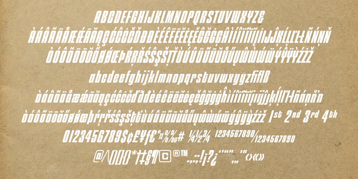 Churchward 69 Bold Italic Font Poster #2