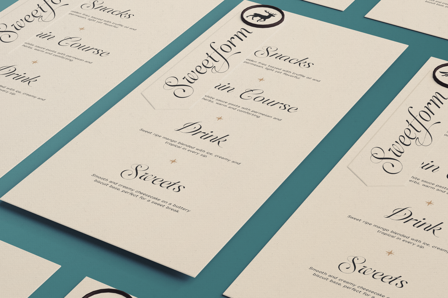 Sweetform Font Poster #2