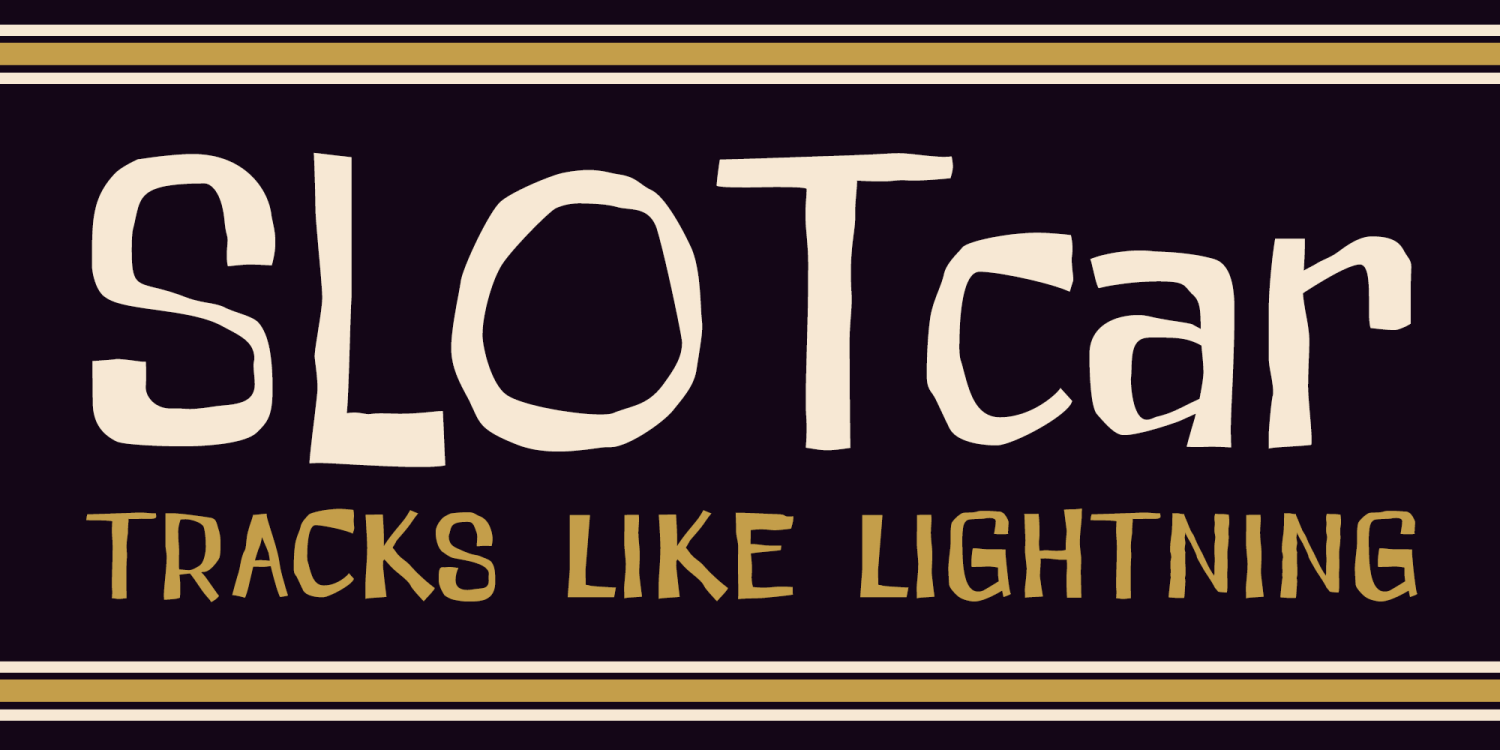 Slot Car Font Poster #1