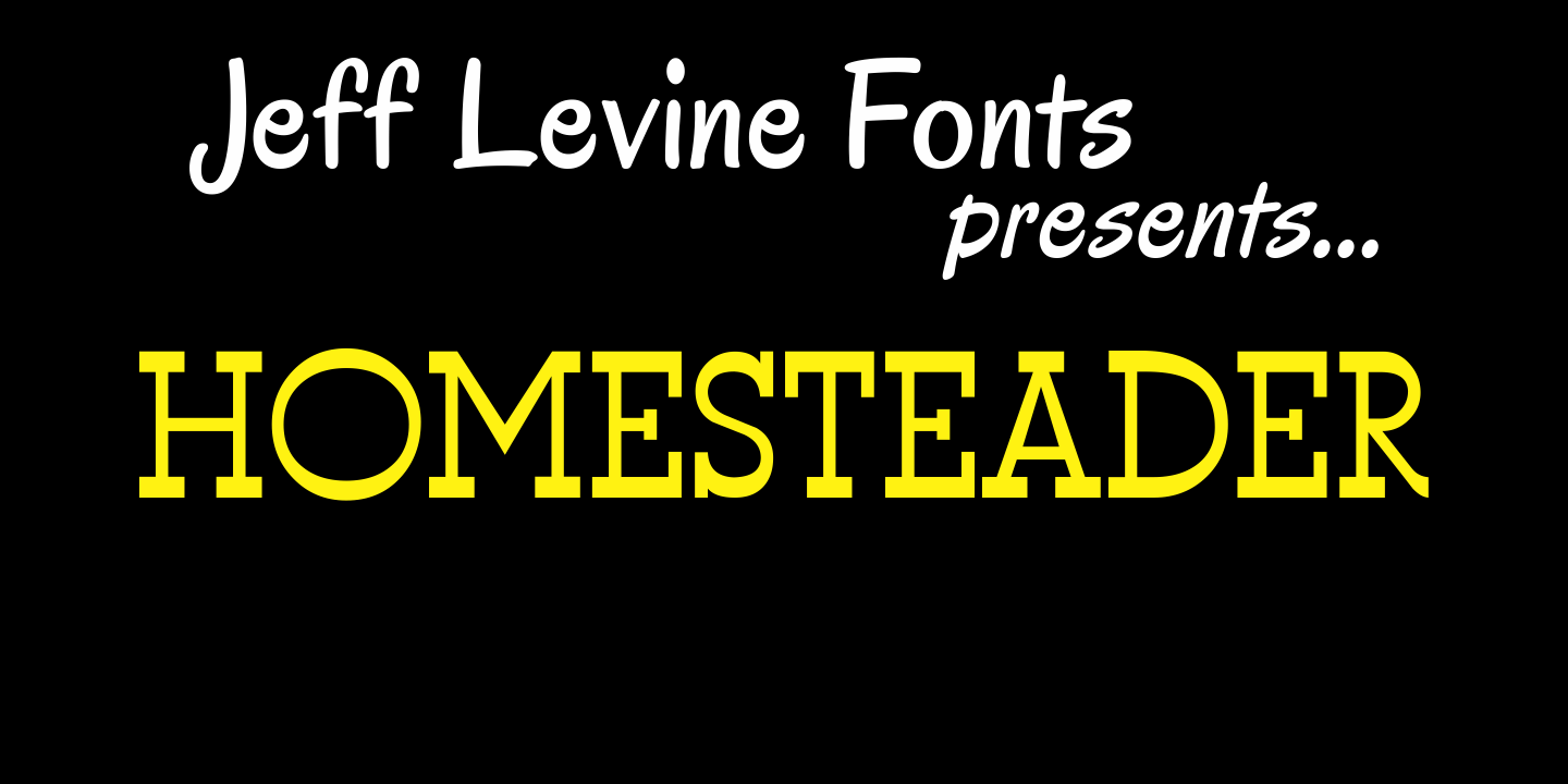 Homesteader Font Poster #1