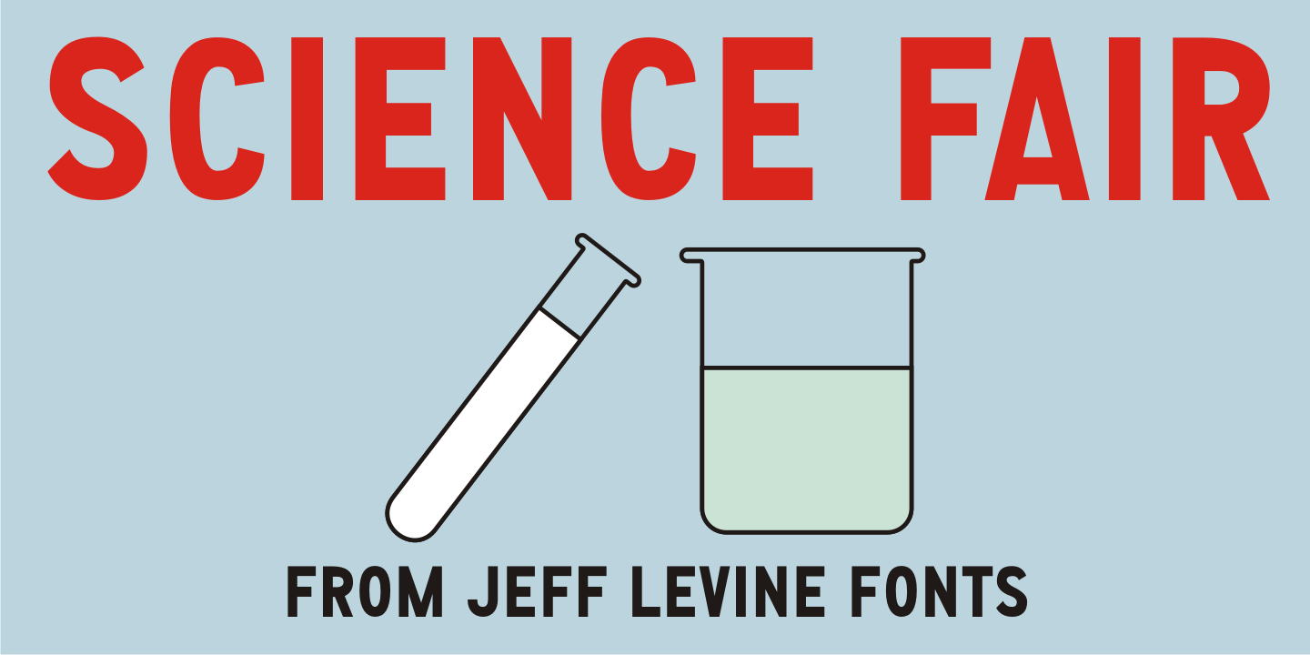 Science Fair Font Poster #1
