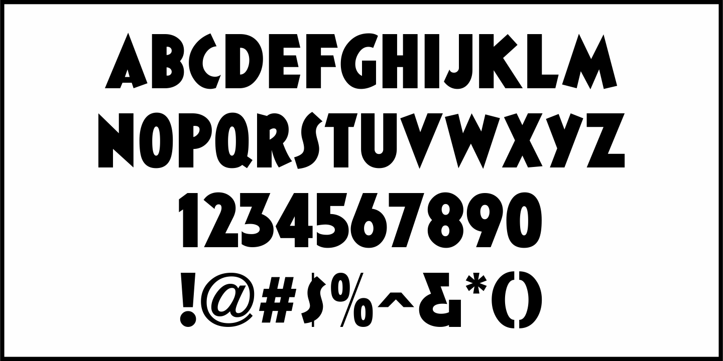 Movie Ad Deco Font Poster #1