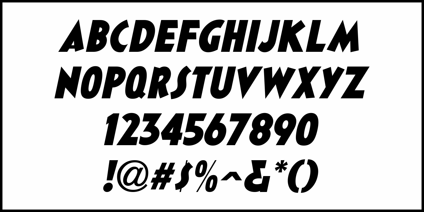 Movie Ad Deco Font Poster #1