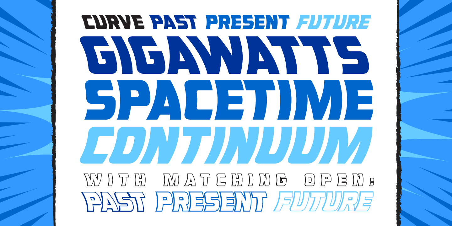 Double Back Font Poster #1