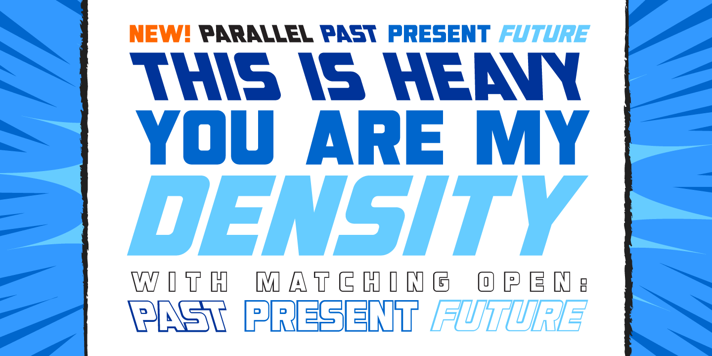 Double Back Font Poster #1