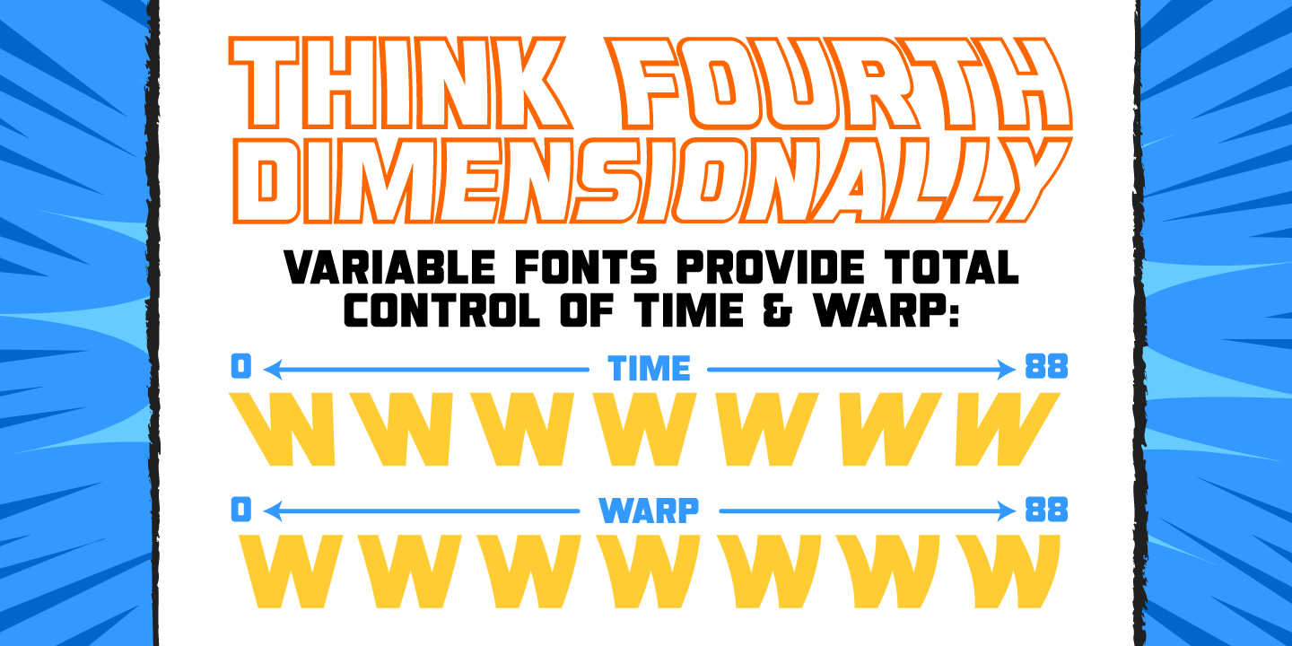 Double Back Font Poster #1