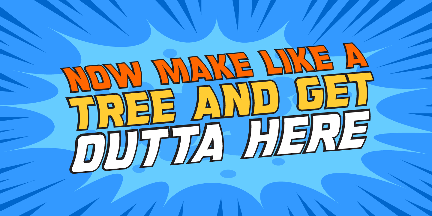 Double Back Font Poster #1